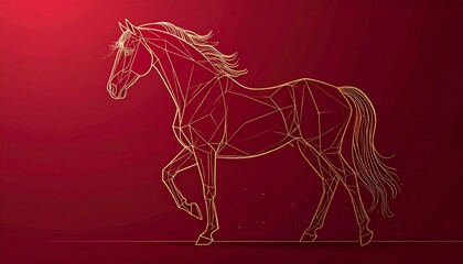 Fototapeta premium Happy Chinese New Year 2026 background 