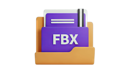 FBX File in Folder: Digital Asset Concept