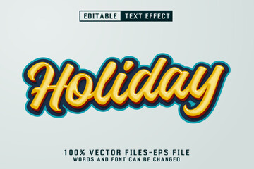 Holiday Editable Text Effect
