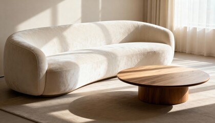 Warm Hygge Living Room with Soft Natural Light