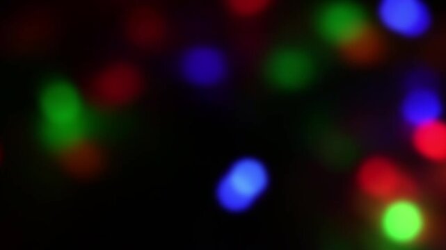 Bokeh Background Colorful Abstract Defocused Particles Light Spher