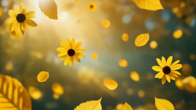yellow sunflower petals