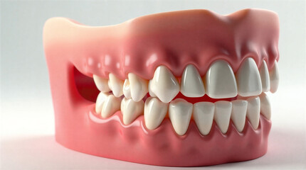 Obraz premium 3D Dental Anatomy Illustration of Human Teeth