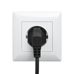 Power Connection: A close-up shot of an electrical socket with a plug inserted, illustrating the crucial link between energy and functionality.