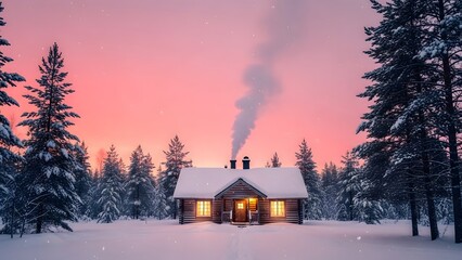 house in the mountains Background 