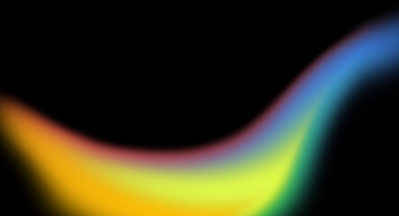 Smooth wavy rainbow gradient flow illustration