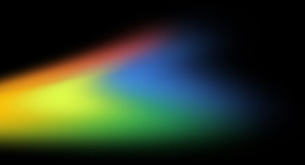 Sharp angular rainbow light flare graphic
