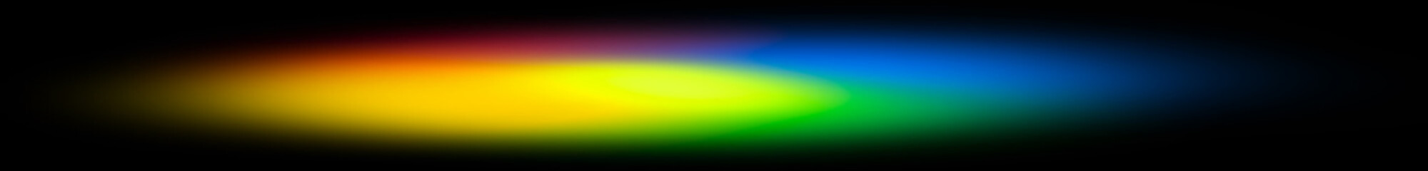 Slim horizontal rainbow glow line separator