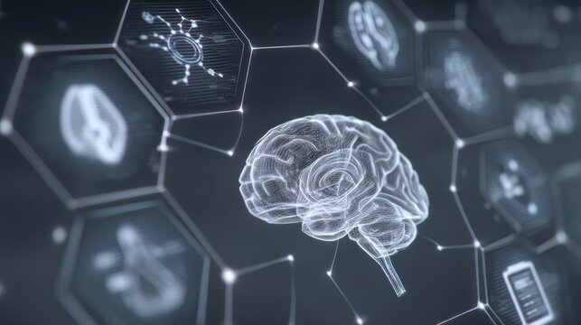 Brain network graphic