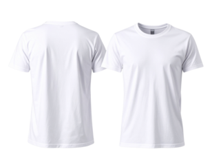 Firefly_Set of white front and back view tee sweatshirt sweater long sleeve on transparent ba - Firefly_Front and Back View of Two T-shirts Mockup  (5)