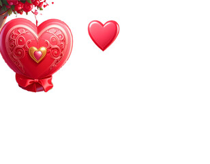 Love 3d icon set. Valentine's Day, Romance. Romantic date and marriage proposal. Hear