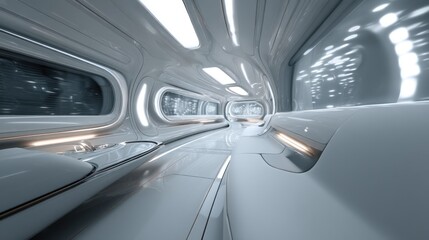 Fototapeta premium Futuristic corridor