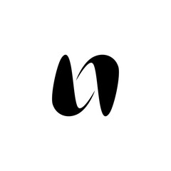 abstract letter N initial logo