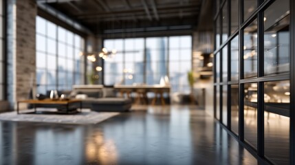 Industrial loft interior