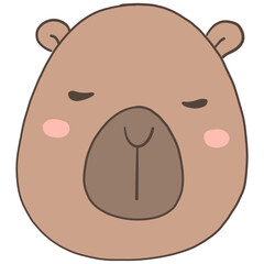 Kawaii Capibara Beach Summer