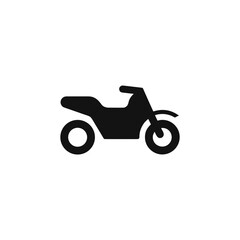 Fototapeta premium Motorbike silhouette vector transparent background