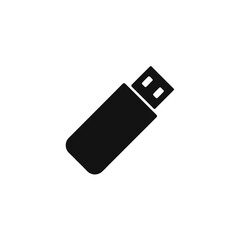 USB Flash Silhouette Transparent Background