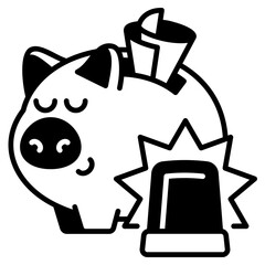 Emergency Fund black fill icon