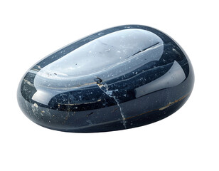 Polished Grey Pebble with Subtle Banding and Smooth Texture