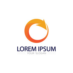 Obraz premium Unique O Circle Logo Design Featuring Futuristic Ring Elements for Corporate Identity