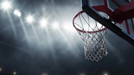 dunk. A basketball suspended mid-air near the hoop, capturing the intensity of the game. event key visuals, club posters, designed for fitness apps and gym onboarding, drives event promotion.