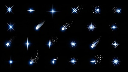 Particle Elements 4K Glitter & Dust Overlay Pack - 50 Magic Particle Effects with Alpha Channel 