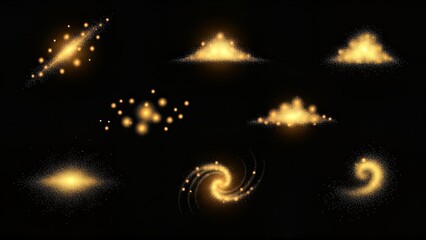 Particle Elements 4K Glitter & Dust Overlay Pack - 50 Magic Particle Effects with Alpha Channel 