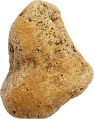 Porous Coastal Rock Isolated on Transparent Background