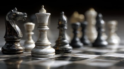 Fototapeta premium Chess game strategy