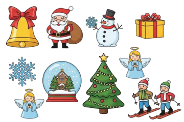  Christmas realistic composition with Gift Boxes, Stars editable images of christmas decorations on transparent background vector illustration PNG file