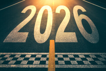 Road to the new year happy new year 2026.