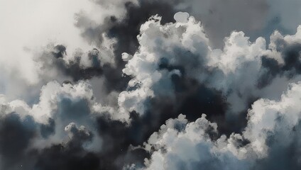 Obraz premium Dramatic Dark Storm Clouds Gathering in the Sky.