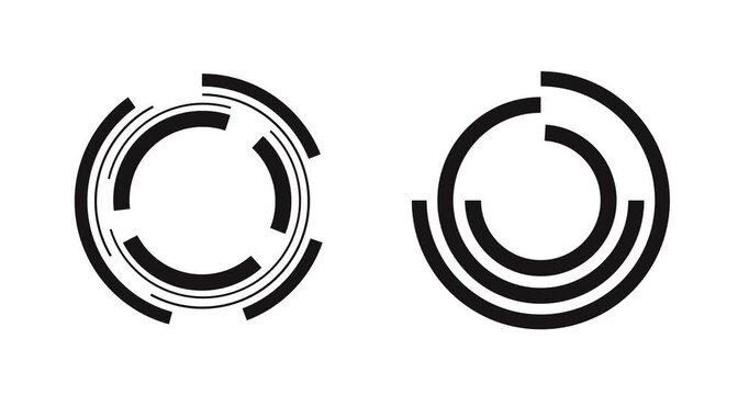 Animation spinning circle rotate loop