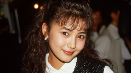 Fototapeta premium 1980年代・1990年代のバブル時代の女性（日本人）