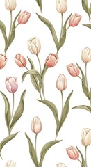 Fototapeta premium abstract floral wallpaper background nature pattern design flora flowers