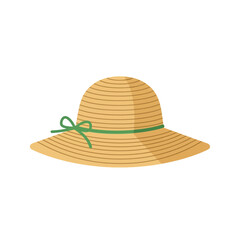 summer hat isolated on white background