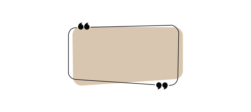 Quote box frame big set for the great design of speech quotation marks. Templates of texting black line quote frames for definition, remark, and citation design.