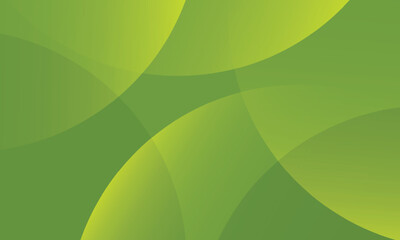 modern green gradient nature geometric round template banner copy space background