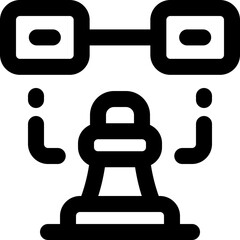 Obraz premium strategy line icon. Clean and minimalist vector icon for websites, mobile apps, presentations, and logos. Fully scalable and customizable for any project.