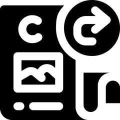 update glyph icon. Strong and solid vector icon for websites, mobile interfaces, presentations, and visual branding. High quality and easy to edit.