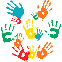Handprint Paint Illustration