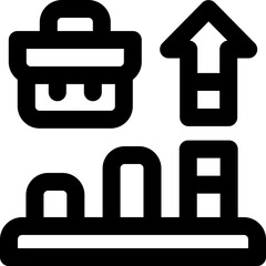 career line icon. Clean and minimalist vector icon for websites, mobile apps, presentations, and logos. Fully scalable and customizable for any project.