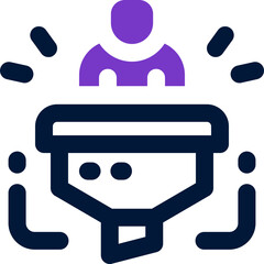 filter duotone icon. Sleek and modern vector icon for websites, mobile apps, marketing materials, and corporate design. Fully scalable and ready to use.