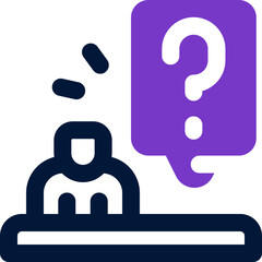 question duotone icon. Sleek and modern vector icon for websites, mobile apps, marketing materials, and corporate design. Fully scalable and ready to use.