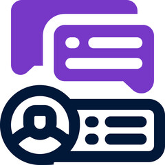 feedback duotone icon. Sleek and modern vector icon for websites, mobile apps, marketing materials, and corporate design. Fully scalable and ready to use.