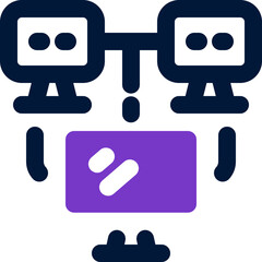 networking duotone icon. Sleek and modern vector icon for websites, mobile apps, marketing materials, and corporate design. Fully scalable and ready to use.