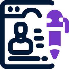 complaint duotone icon. Sleek and modern vector icon for websites, mobile apps, marketing materials, and corporate design. Fully scalable and ready to use.