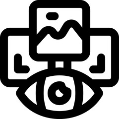 preview line icon. Clean and minimalist vector icon for websites, mobile apps, presentations, and logos. Fully scalable and customizable for any project.
