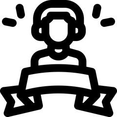 client feedback line icon. Clean and minimalist vector icon for websites, mobile apps, presentations, and logos. Fully scalable and customizable for any project.