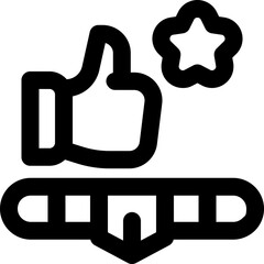 positif line icon. Clean and minimalist vector icon for websites, mobile apps, presentations, and logos. Fully scalable and customizable for any project.